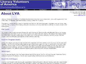 LVCA - first redesign circa 2001