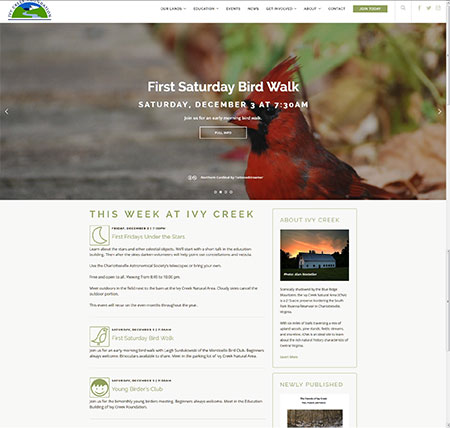 Ivy Creek Foundation - current site